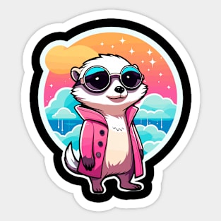 Meerkat Illustration Sticker